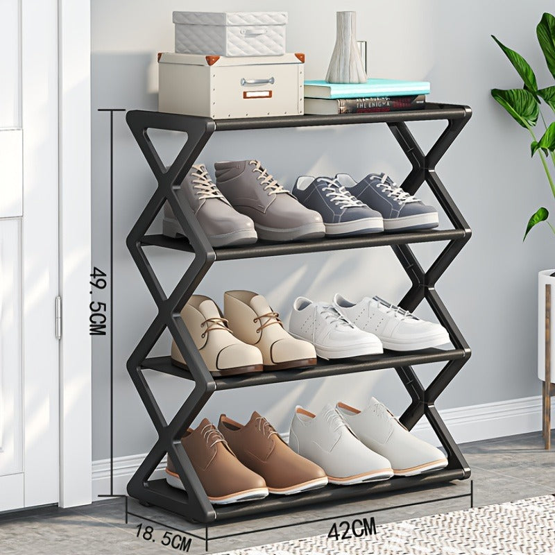 4-layer X Shoe Rack