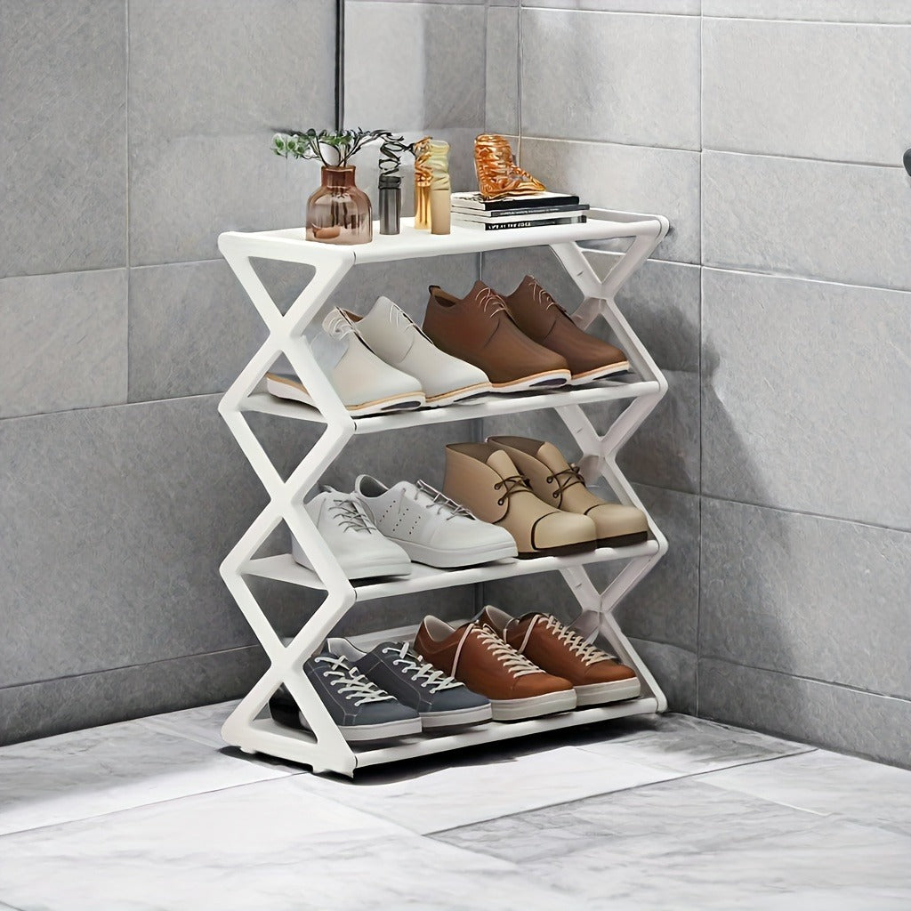 4-layer X Shoe Rack