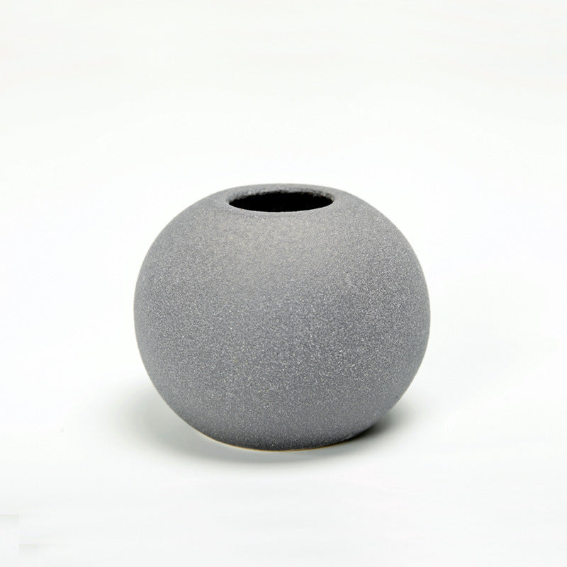 Frosted glaze vase