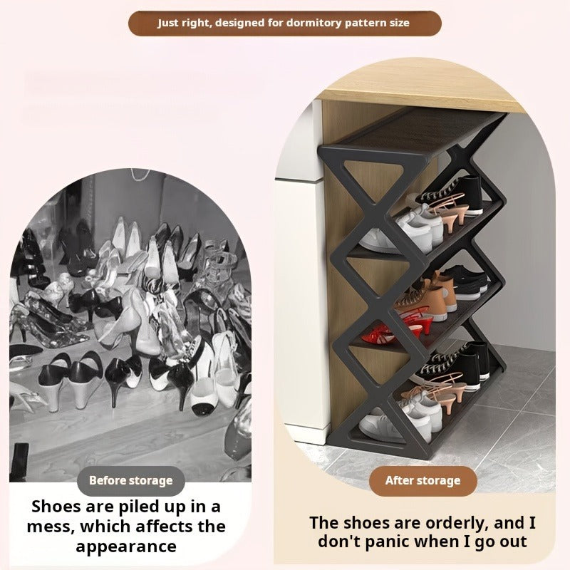 4-layer X Shoe Rack
