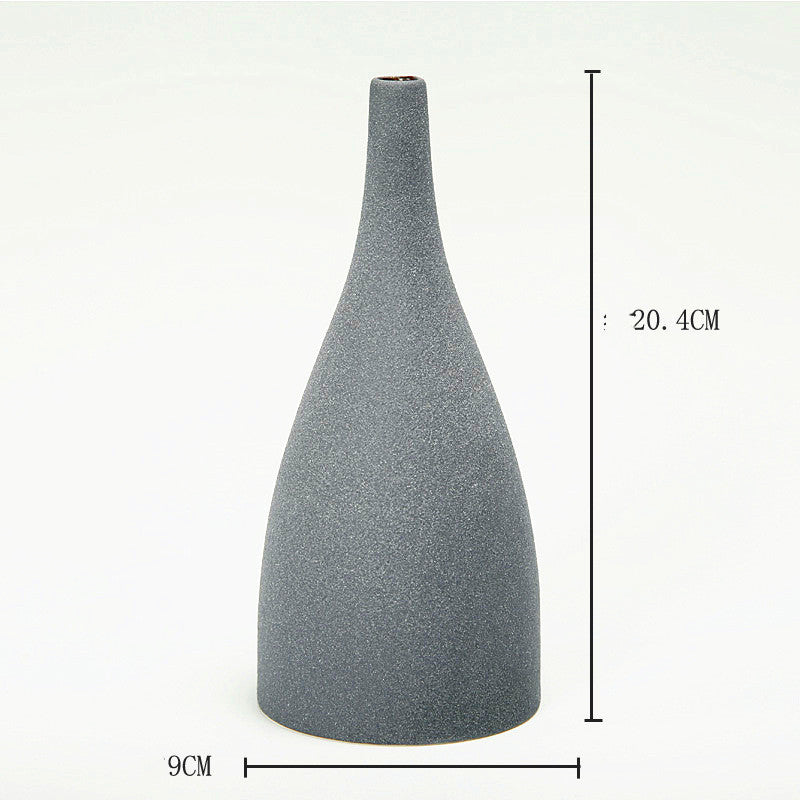Frosted glaze vase