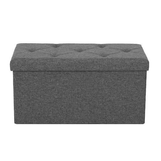 Storage Ottoman With Thicker Foam Padded Seat