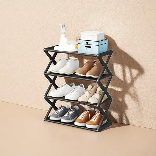 4-layer X Shoe Rack