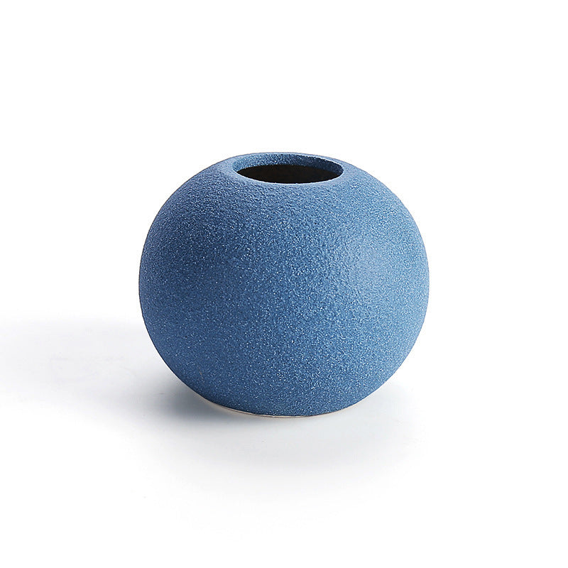 Frosted glaze vase