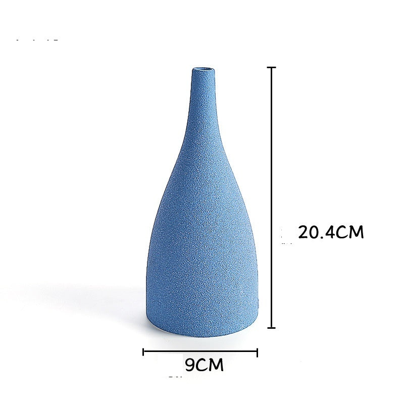 Frosted glaze vase