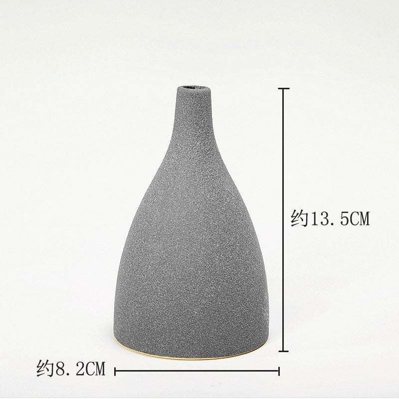 Frosted glaze vase