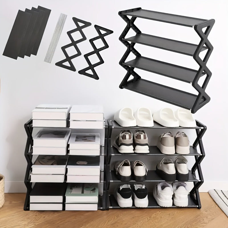 4-layer X Shoe Rack