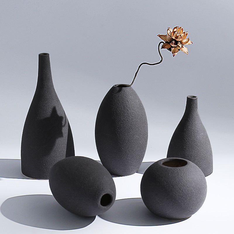 Frosted glaze vase