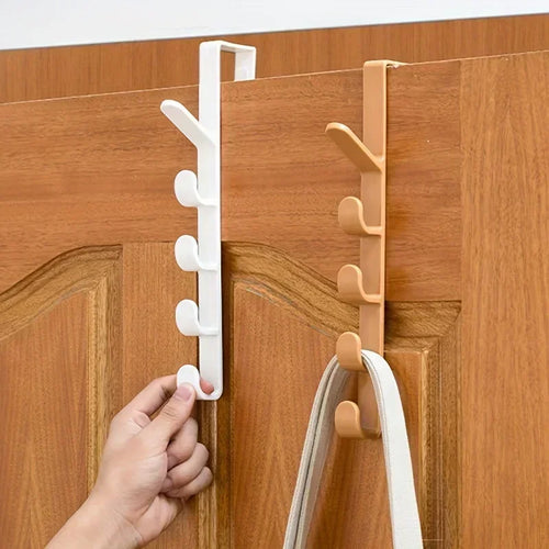 1pc Long Row Of Hooks Behind The Door