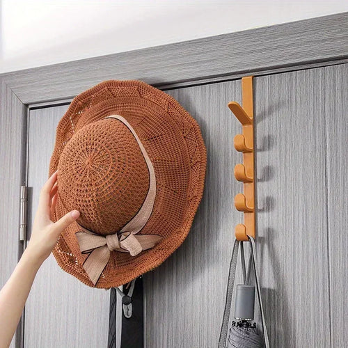 1pc Long Row Of Hooks Behind The Door