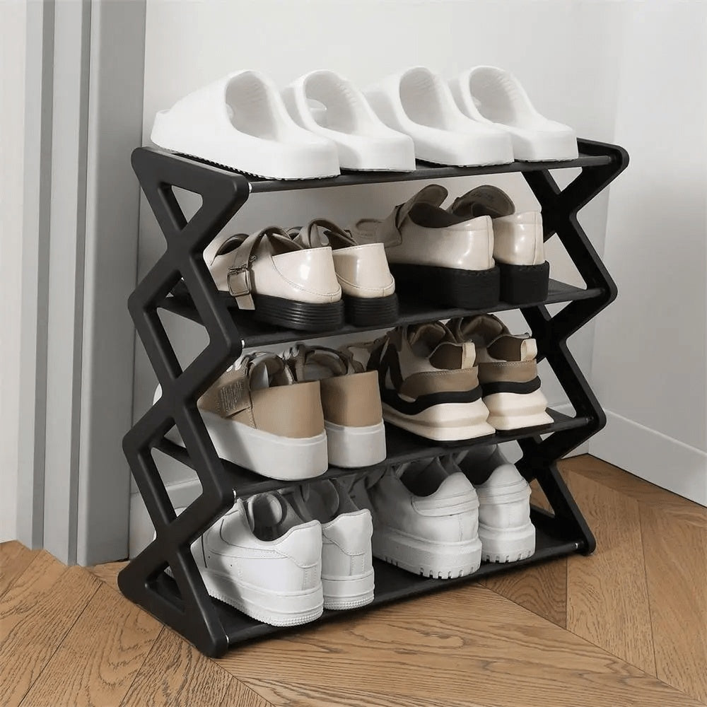 4-layer X Shoe Rack