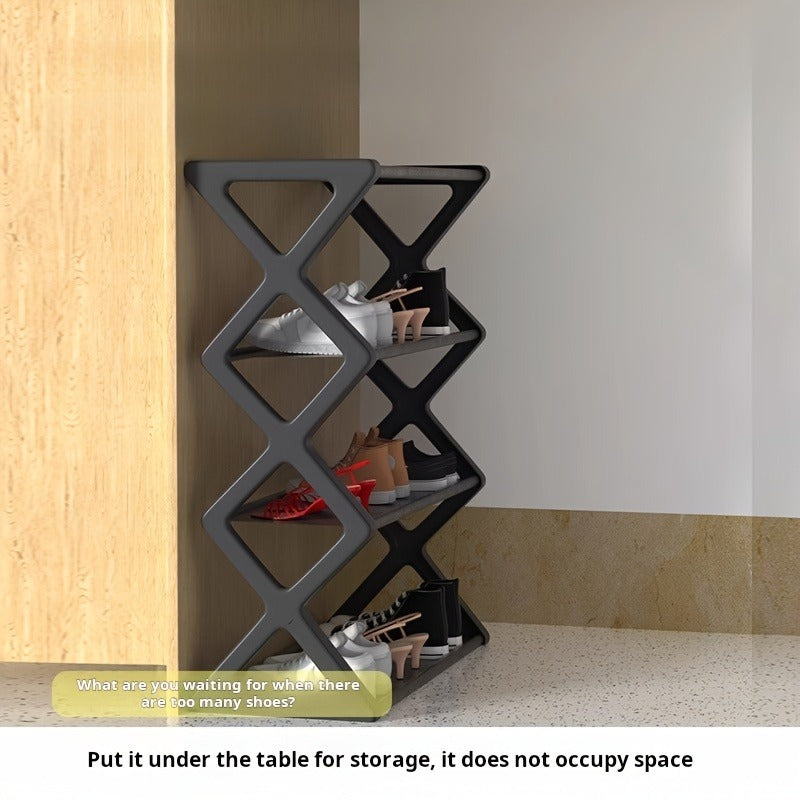 4-layer X Shoe Rack